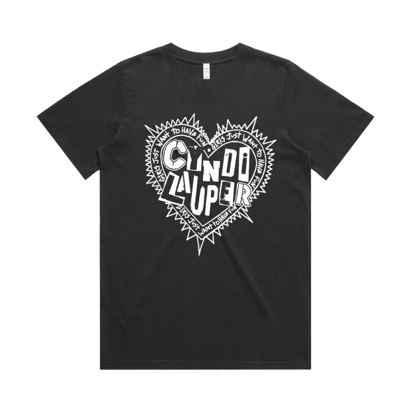 Faded Black Punk Heart T-Shirt