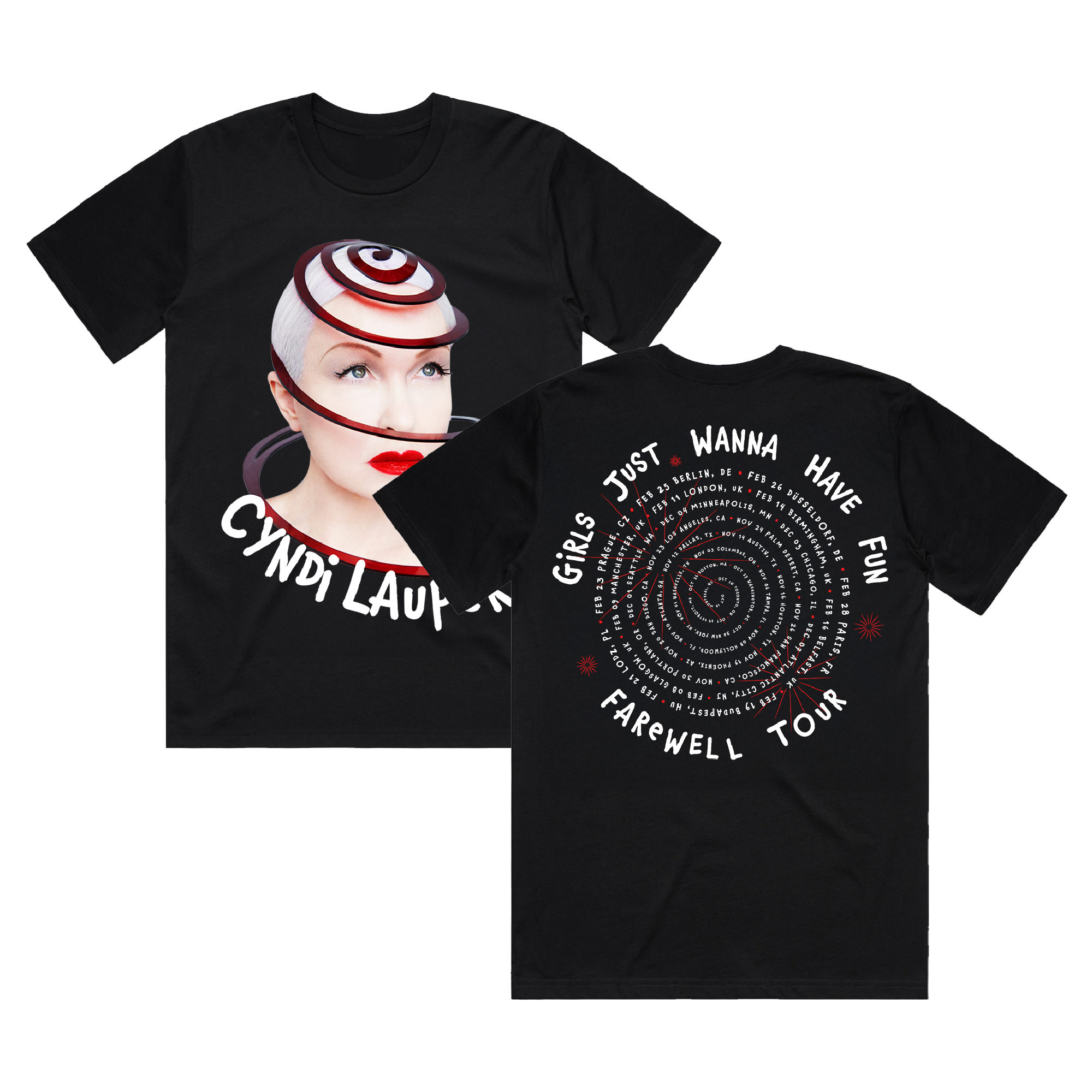 Spiral Tour T-Shirt – Cyndi Lauper UK Store
