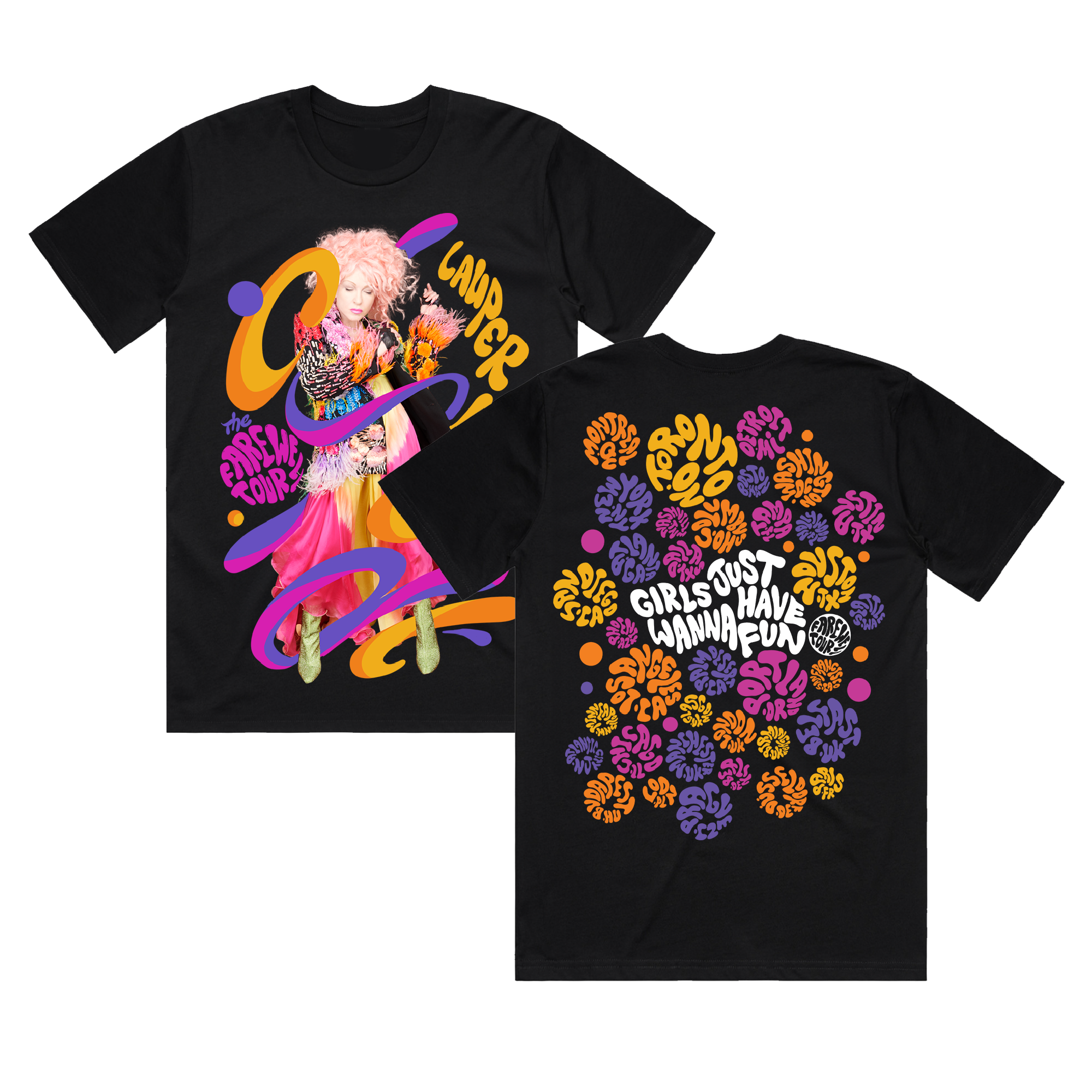 Colourful Swirl Tour T-Shirt – Cyndi Lauper UK Store